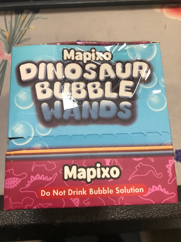 Photo 1 of 32 Pack Bubble for Kids Party Favors, 8 Style Mini Bubble Wands with Gift Box, Dinosaur Toys Bulk for Carnival Prizes Goodie Bag Stuffers Supplies, Birthday Bath Time Bubbles Blower Toy for Girl Boy