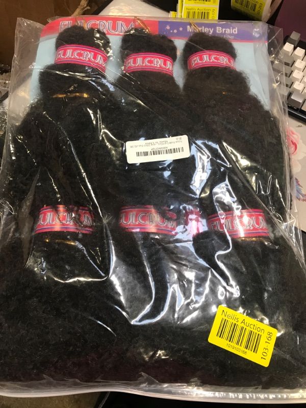 Photo 1 of 6Packs Marley Hair for Twists 8Inch Short Braiding Hair Afro Kinky Twist Crochet Braids Synthetic Fiber Hair Extensions for Women(1B#)
