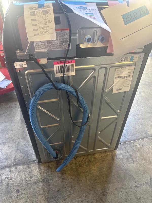 Photo 1 of Profile 5.4 cu. ft. High-Efficiency Smart Top Load Washer with Quiet Wash Dynamic Balancing Technology in Diamond Gray