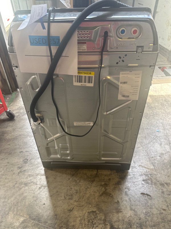 Photo 1 of Whirlpool Smart Capable w/Load and Go 5.3-cu ft High Efficiency Impeller and Agitator Smart Top-Load Washer (Chrome Shadow)