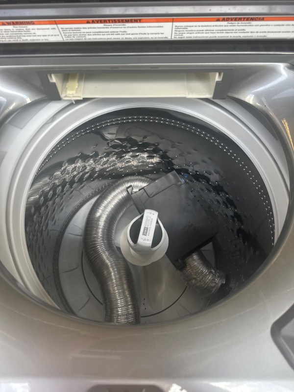 Photo 6 of Whirlpool Smart Capable w/Load and Go 5.3-cu ft High Efficiency Impeller and Agitator Smart Top-Load Washer (Chrome Shadow)