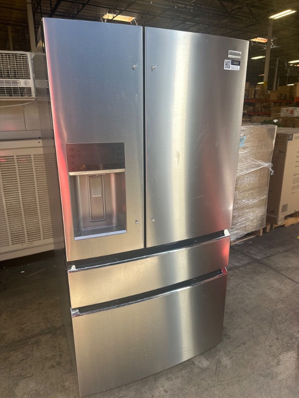 Photo 2 of GRMC2273BF Frigidaire Gallery 36" Counter Depth 21.5 cu ft French Door Refrigerator - Smudgeproof Stainless Steel