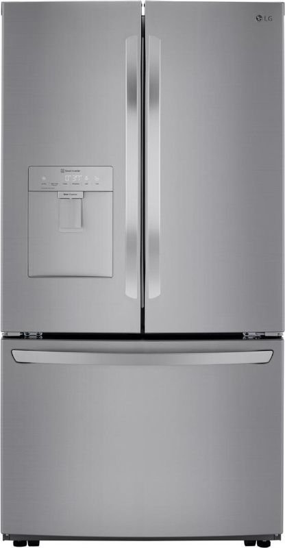 Photo 1 of LRFWS2906V LG 36" 29 cu.ft. 3 Door French Door Refrigerator with External Water Dispenser - PrintProof Stainless Steel