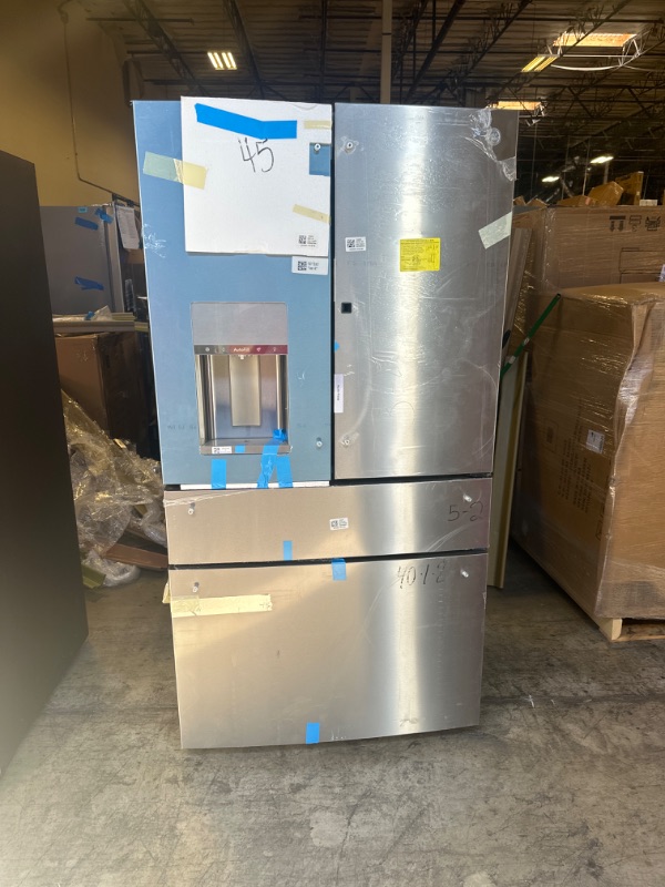 Photo 3 of GE Profile 27.9-cu ft 4-Door Smart French Door Refrigerator with Ice Maker and Door within Door ---Stainless Steel