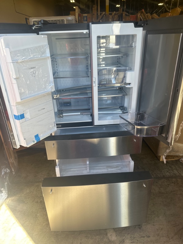 Photo 3 of PVD28BYNFS GE Profile 36" Profile Series 27.6 Cu. Ft. 4 Door French Door Refrigerator - Fingerprint Resistant Stainless Steel