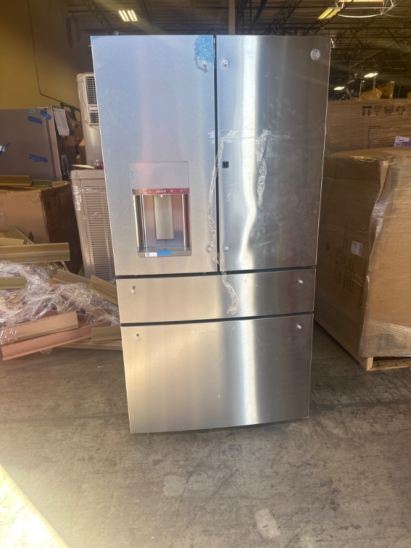 Photo 2 of PVD28BYNFS GE Profile 36" Profile Series 27.6 Cu. Ft. 4 Door French Door Refrigerator - Fingerprint Resistant Stainless Steel