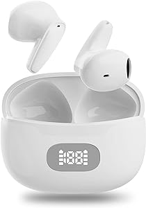 Photo 1 of CV23 Cordless BT Earbuds, Multifunction HiFi Stereo Sound Headphones with LED Digital Display, Sound Noise Reduction Earphones for Sports and Work, 24 Hours Long Lasting Life (White)*****Factory Sealed

