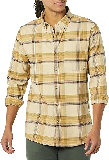 Photo 1 of Goodthreads Men's Standard fit Long Sleeve Stretch Shirt with Pocket Size Medium

