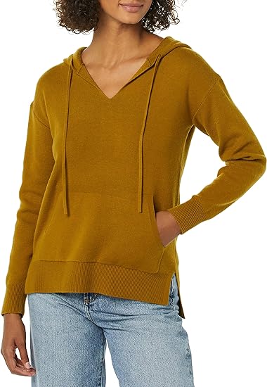 Photo 1 of Daily Ritual Women's Ultra-Soft Milano Stitch Drawstring Hoodie Sweater Medium
