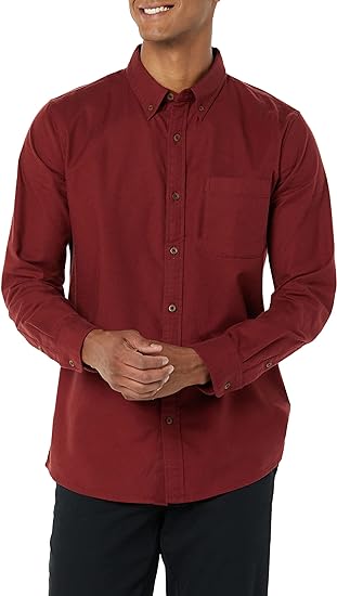 Photo 1 of Goodthreads Men's Standard fit Long Sleeve Stretch Shirt with Pocket Medium
