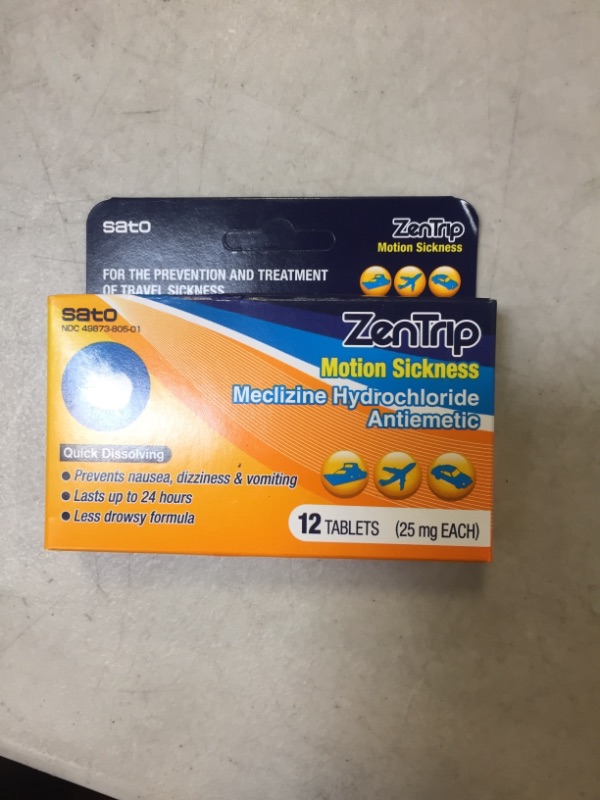 Photo 2 of ZenTrip Motion Sickness Tablets, 12 Count Exp: Nov 2023