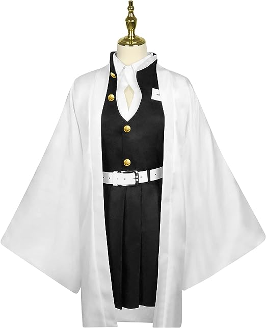 Photo 1 of COSPLAY COSTUME OUTFIT ANIME COSPLAY KIMONO HALLOWEEN PARTY FULL SET COSTUME DEMON SLAYER ROBE UNIFORM  
SIZE LARGE 