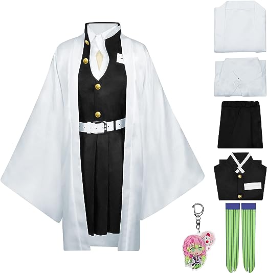 Photo 1 of COSPLAY COSTUME OUTFIT ANIME COSPLAY KIMONO HALLOWEEN PARTY FULL SET COSTUME DEMON SLAYER ROBE UNIFORM
SIZE SMALL 