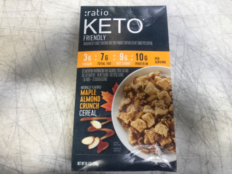 Photo 2 of :ratio Keto Friendly Maple Almond Crunch Breakfast Cereal, 10.4 OZ
