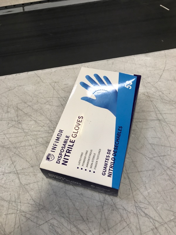 Photo 1 of DISPOSABLE NITRILE GLOVES
SIZE LARGE