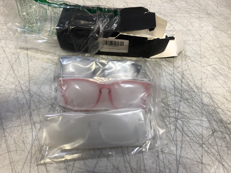 Photo 2 of Unisex Blue Light Blocking Glasses Blue Filter Computer Glasses (Anti Eye Eyestrain) Gaming Glasses for Women Man (Pink/Black/White)
