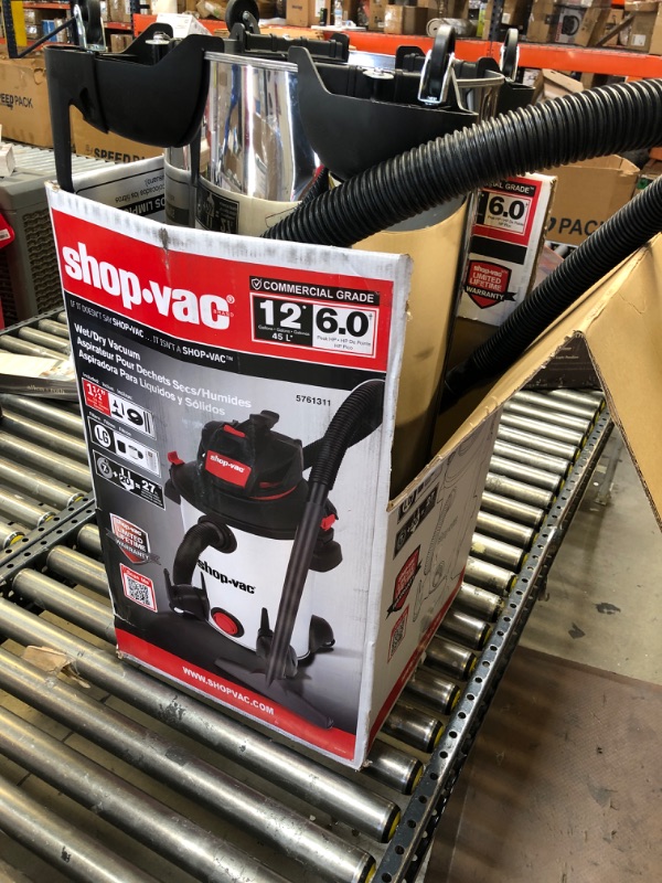 Photo 2 of 12-Gallons 6-HP Corded Shop Vacuum 
