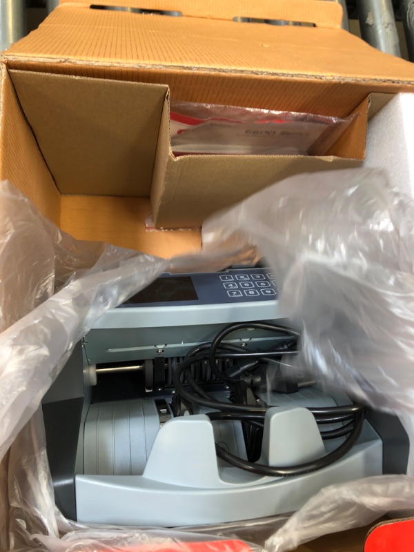 Photo 1 of Cassida 6600 UV/MG – USA Business Grade Money Counter with UV/MG/IR Counterfeit Detection – Top Loading Bill Counting Machine w/ ValuCount™, Add and Batch Modes – Fast Counting Speed 1,400 Notes/Min UV/MG Counterfeit Detection Machine