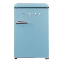 Photo 1 of 2.5 cu. ft. Retro Mini Fridge in Bebop Blue with Chiller
