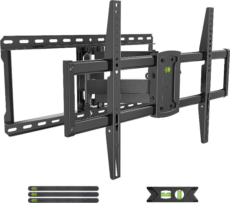 Photo 1 of USX MOUNT Full Motion TV Wall Mount for 37-90 inch TV, Fit 24" Wood Studs, Wall Mount TV Bracket with Articulating Swivel Tilt, Hold TV up to 132lbs, Max VESA 600x400mm