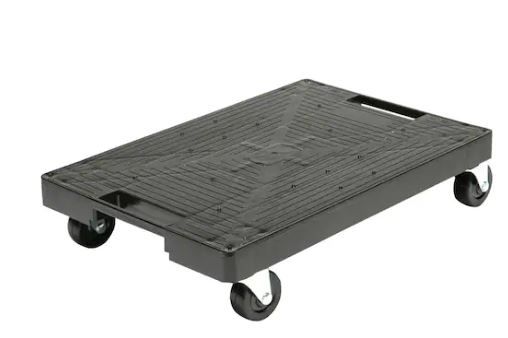 Photo 1 of 16 in. x 11 in. Multi-Purpose Black Garage Dolly/Caddy
