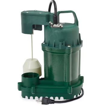 Photo 1 of 1/3-HP 115-Volt Cast Iron Submersible Sump Pump
