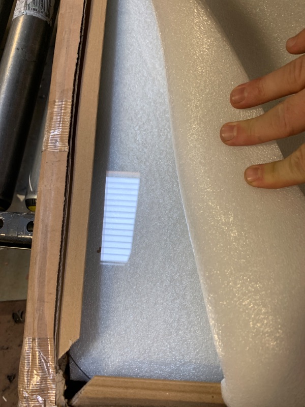 Photo 1 of Clearly Innovative Glass Chair Mat 36 by 46 Inch with Exclusive Beveled Edge | Quarter Inch Thick with Roll Off Edge 36" by 46"