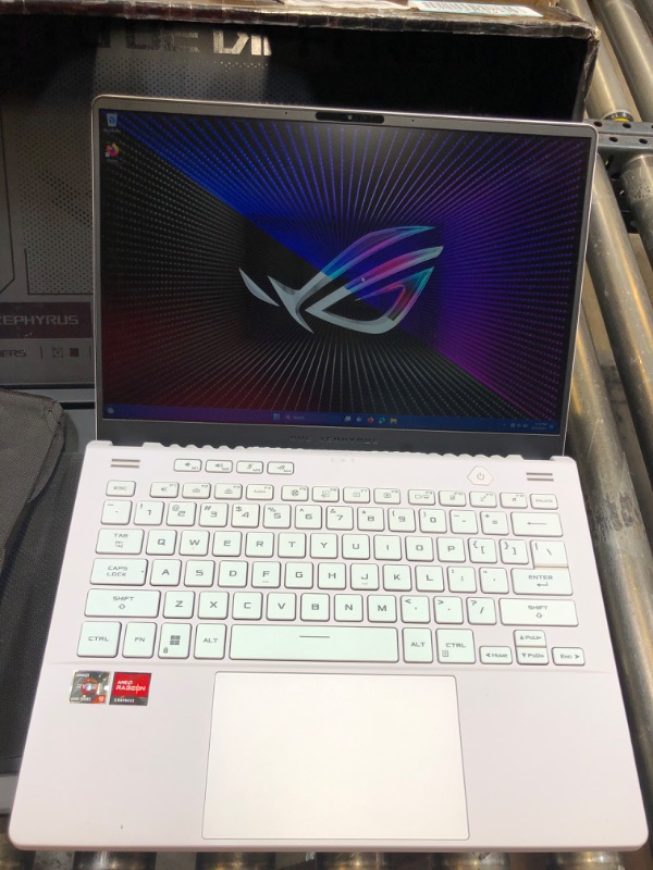 Photo 4 of ASUS - ROG Zephyrus 14” WQXGA 120Hz Gaming Laptop – AMD Ryzen 9– 16GB DDR5 Memory – AMD Radeon RX 6700S – 1TB PCIe 4.0 SSD
