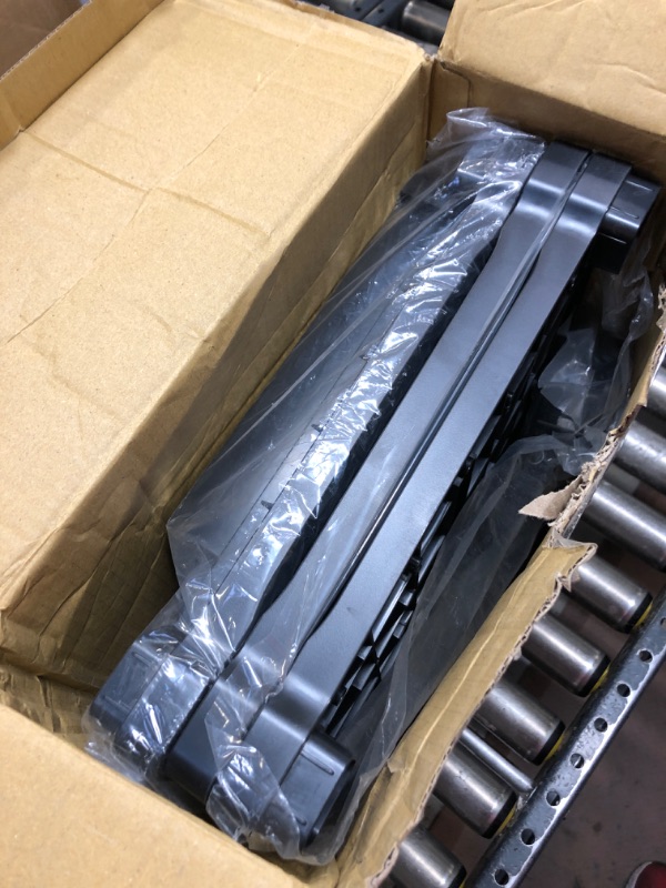 Photo 1 of 3 Shelf Plastic Printer Cart with Wheels Black - Mind Reader