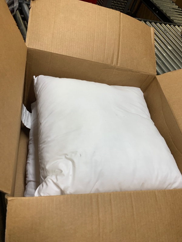 Photo 1 of 2 Pack of 16" Square White Pillow Insert
