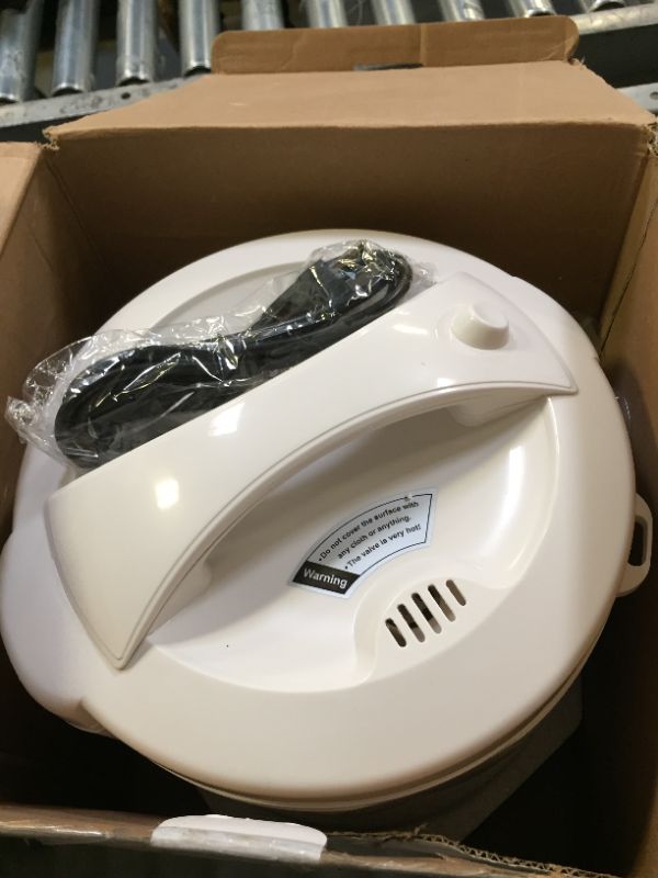 Photo 2 of 20-Cup White Rice Cooker with Steamer and Non-Stick Inner Pot