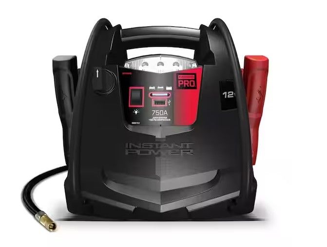 Photo 1 of Schumacher Pro Automotive 12-Volt 750 Peak Amp Jump Starter and Portable Power Station with 150-PSI Air Compressor
