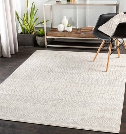 Photo 1 of 8x10 Area Rugs for Living Room Woven High-Low Textured Washable Rug Neutral Moroccan Boho Rug Indoor Carpet Ideal for Bedroom Dorm Playroom Dining Office
beige