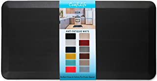 Photo 1 of ComfiLife Anti Fatigue Floor Mat – 3/4 Inch Thick Perfect Kitchen Mat, Standing Desk Mat – Comfort at Home, Office, Garage – Durable – Stain Resistant – Non-Slip Bottom (24" x 70", Black)