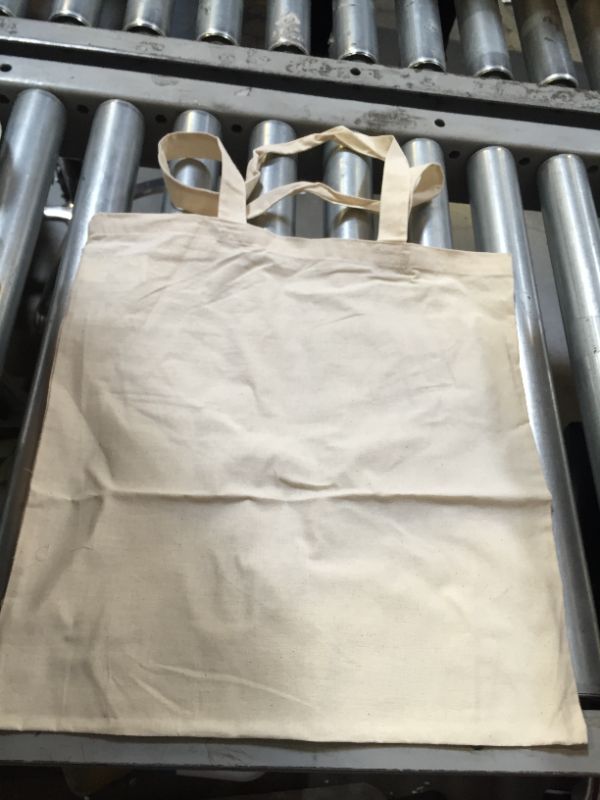 Photo 2 of Bundle of Economical Cotton Tote Bag, Lightweight Medium Reusable Grocery Shopping Cloth Bag