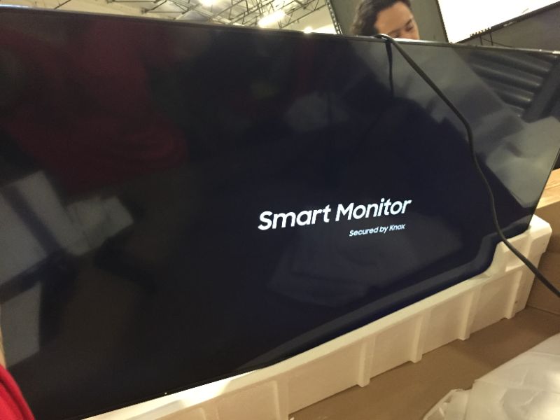 Photo 1 of SAMSUNG 43" M70B Series 4K UHD USB-C Smart Monitor & Streaming TV, 4ms, 60Hz, HDR10, Wireless Display, Gaming and IoT Hubs, Alexa Built-in, 2022, LS43BM702UNXZA, Black Black 43-inch M70B (2022 refresh) GameHome + IOT Hub