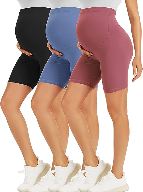 Photo 1 of BONVIGOR Maternity Shorts Over The Belly Pregnancy Biker Shorts Workout Yoga Active Athletic Pregnant Pants Pajama XL
