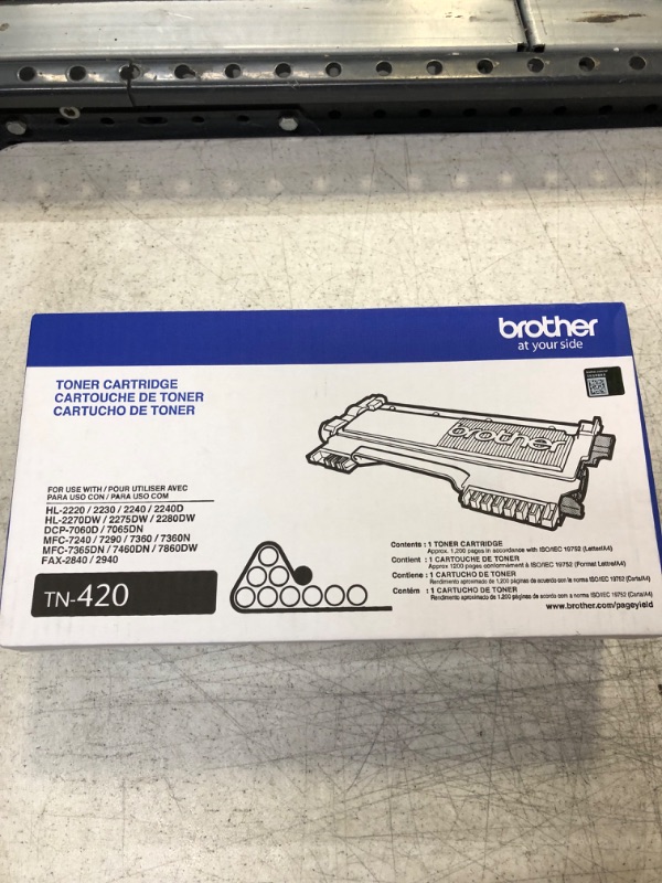 Photo 2 of Brother TN-420 Black Toner Cartridge, Standard