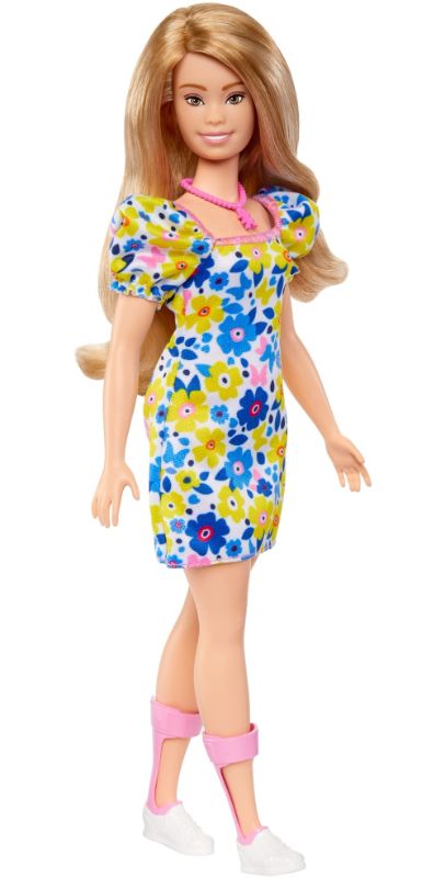 Photo 1 of Barbie Fashionistas Doll # 208, Doll with Down Syndrome Wearing Floral Dress, Created in Partnership with The National Down Syndrome Society