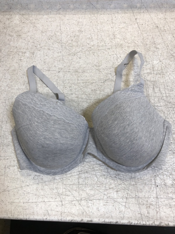 Photo 1 of Amazon Essentials Women's Cotton and Lace Lightly Lined Full Coverage Bra 38D
