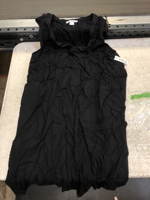 Photo 1 of Amazon Essentials Women's Sleeveless Woven Shift Dress Large Black