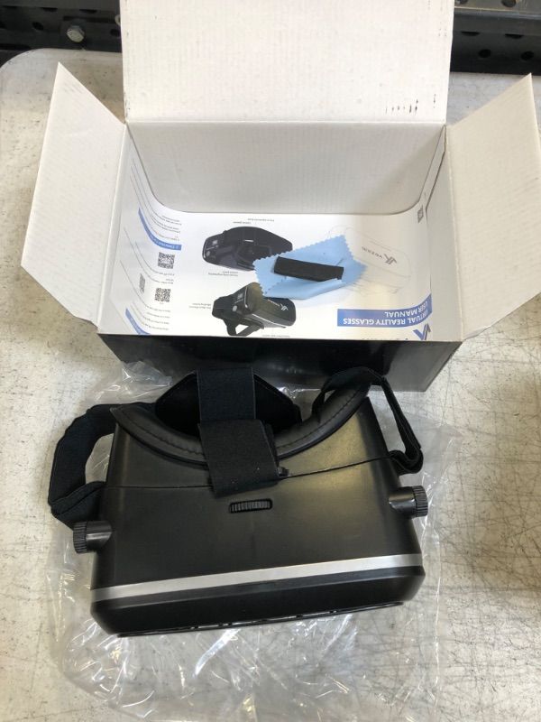 Photo 2 of [Updated & Fixed] VR Headset Game System - High Definition Virtual Reality 3D Glasses for Kids and Adults - Optical Lens, Adjustable Strap - Compatible with iPhone and Android (3.5" to 6.5")
