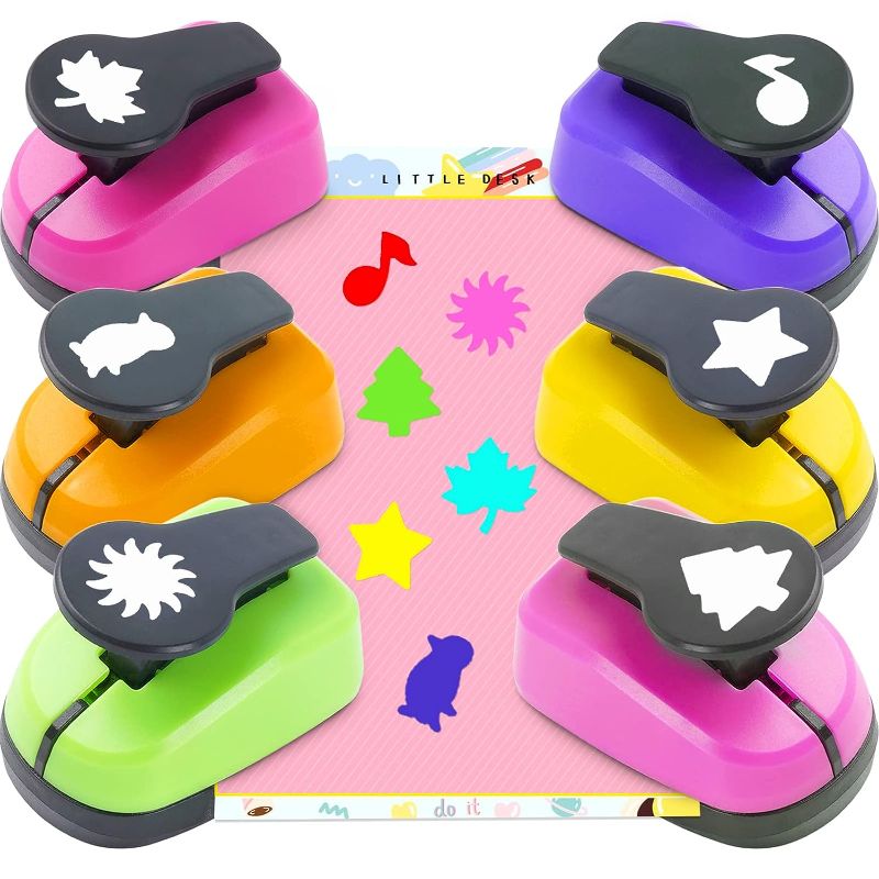 Photo 1 of Hole Punchers, Hole Punch Shapes, 5/8 Inch Hole Punch, 6PCS Hole Punch Set, Star Hole Puncher, Paper Punches for Crafting, Shape Hole Punch, Craft Hole Punch, Paper Punch for Scrapbooking Supplies
