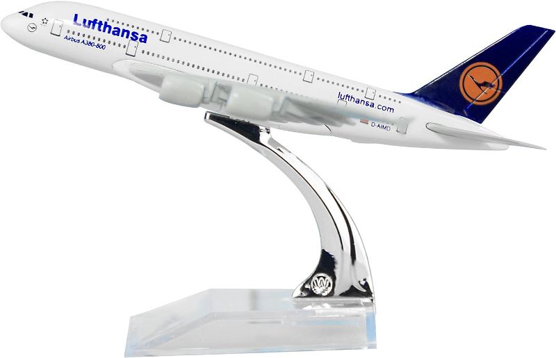 Photo 1 of 24-Hours Germany Deutsche Lufthansa AG A380 Solid Metal Alloy Model Aircraft
