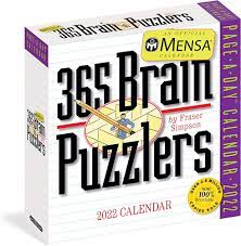 Photo 1 of 2022 Mensa 365 Brain Puzzlers Page-A-Day Calendar