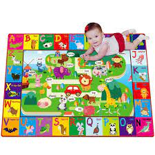 Photo 1 of Baby Cotton Play Mat for Floor ABC Rug Playmat Babies and Toddlers...
