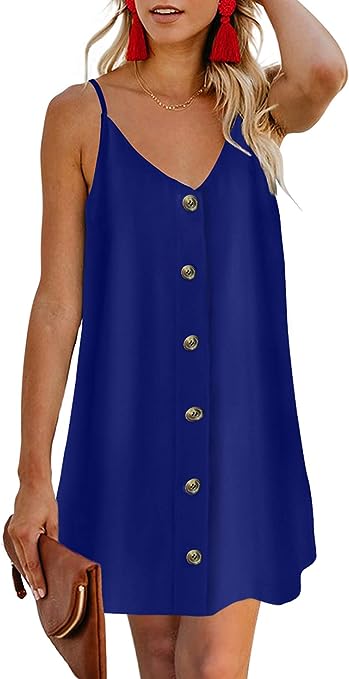 Photo 1 of Chase Secret Women’s V Neck Spaghetti Shoulder Strap Sleeveless Mini Dress. Small
