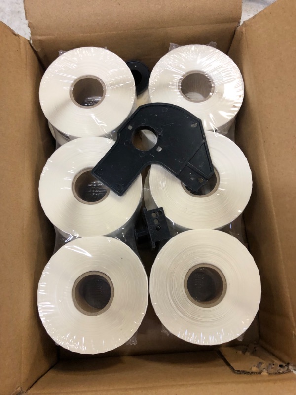 Photo 2 of Printholic - 12 Rolls Compatible with Brother DK 1201 (1-1/7" x 3-1/2") Labels Barcode Shipping Labels - 400/Roll Adress Labels for Brother QL Label Printers - Include 1 Detachable Frame
