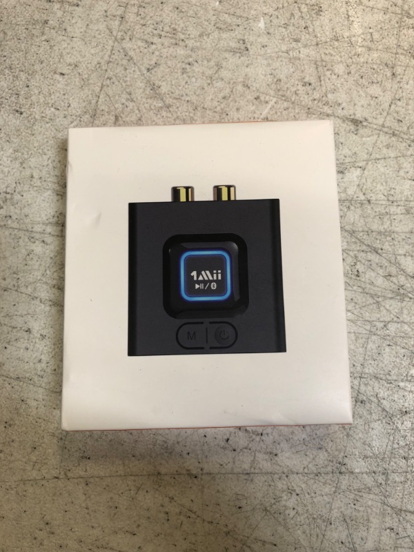 Photo 1 of [2023] 1Mii Bluetooth Audio Receiver 12hrs Playtime, Bluetooth 5.1 Adapter for Home Stereo Music Streaming System, Low Latency, Bass Mode