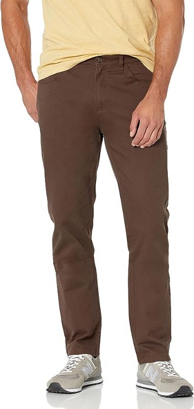 Photo 1 of Amazon Essentials Men's Athletic-Fit 5-Pocket Comfort Stretch Chino Pant 35Wx32L
